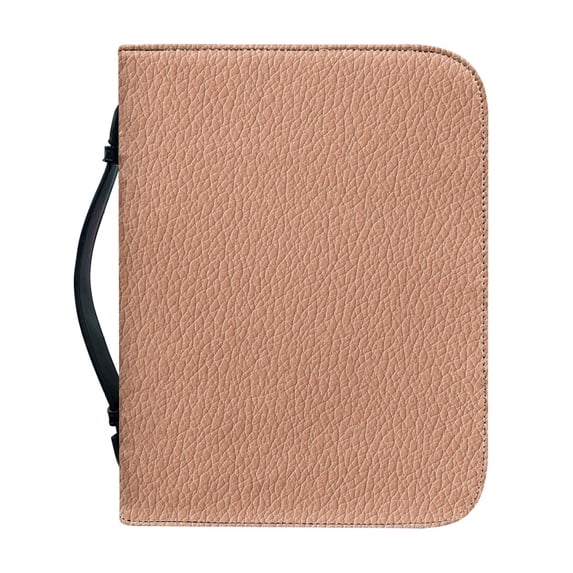 HELLHERO Pebbled PU Leather Bible Bag with Large Capacity, Portable Bible Cover for Church and Christian Prayer Bible Study