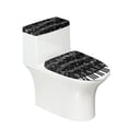 thumbnail image 1 of HELLHERO Piano Music Toilet Lid Covers of 2 Pieces Stretch Toilet Cover Set Reusable Indoor Home, 1 of 8
