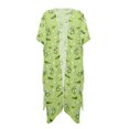 thumbnail image 1 of HELLHERO Pickled Cucumbers Long Kimono Swimsuit Cover Up Breathable High Quality Fabrics Quick Dry Bathing Suit Cover Up, 1 of 6