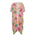 thumbnail image 1 of HELLHERO Pineapple Tropical Women's Kimono Swimwear and Shawl Long High Quality Fabrics Quick Dry Beach Cover Up, 1 of 6