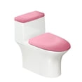 thumbnail image 1 of HELLHERO Pink Gradient Toilet Seat Lid Cover & Bathroom Toilet Lid Cover with Stretch Elastic Fabric for Non-Slip, Easy to Install, 1 of 8