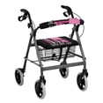 thumbnail image 1 of HELLHERO Pink Ribbon Charity Theme Rollator Walker Seat Back Cover Easy Fit Seat Back Covers and Dust Proof Soft, 1 of 7