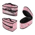 thumbnail image 1 of HELLHERO Pink Sewing and Roses Dustproof Travel Iron Organizer Large Size with Zipper Handle Most Iron, Case Only, 1 of 6