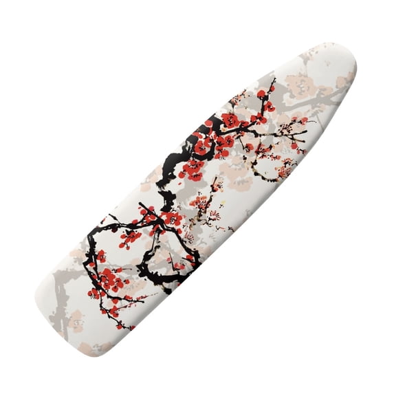 HELLHERO Plum Blossom Pattern Ironing Board Cover 3 Fasteners Replacement Polyester Fiber Fabric for Home