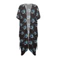 thumbnail image 1 of HELLHERO Polyester Bathing Suit Cover Up for Beach Breathable Free Size Long Kimono Swimsuit Cover Up, 1 of 6