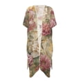 thumbnail image 1 of HELLHERO Polyester Bathing Suit Cover Up for Beach Lightweight Breathable Hummingbird Floral, 1 of 6