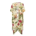 thumbnail image 1 of HELLHERO Polyester Bathing Suit Cover Up for Beach Loose Fashion Floral Hummingbird, 1 of 6