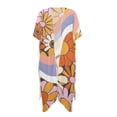 thumbnail image 1 of HELLHERO Polyester Bathing Suit Cover Up for Poolside Quick Dry Free Size Cover Ups for Swimwear Women Cartoon Coloured Daisies, 1 of 6