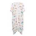 thumbnail image 1 of HELLHERO Polyester Bathing Suit Cover Up for Summer Lightweight Free Size Beach Cover Up Cat and Donut Design, 1 of 6
