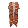 thumbnail image 1 of HELLHERO Polyester Bathing Suit Cover Up for Summer Long Free Size Long Kimono Swimsuit Cover Up Geometric Hummingbird, 1 of 6