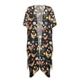 thumbnail image 1 of HELLHERO Polyester Bathing Suit Cover Up for Vacation Breathable Free Size Long Kimono Swimsuit Cover Up Chicken, 1 of 6