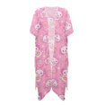 thumbnail image 1 of HELLHERO Polyester Bathing Suit Cover Up for Vacation Casual Breathable Salamanders and Donuts, 1 of 6