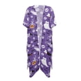 thumbnail image 1 of HELLHERO Polyester Bathing Suit Coverups for Beach Loose Half Sleeve Halloween, 1 of 6
