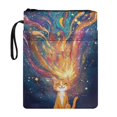 thumbnail image 1 of HELLHERO Polyester Book Cover Sleeve Pouch for Librarian Storage & Portability with Handle Easy Carry Book Case Book Storage Bag for Textbook Paperbacks, 1 of 8