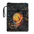 thumbnail image 1 of HELLHERO Polyester Book Protector for Readers Book Club Gifts for Paperbacks Pocket, 11.4 Inch X 8.66 Inch, Basketball Splatter Art, 1 of 8
