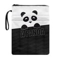 thumbnail image 1 of HELLHERO Polyester Book Sleeve Protector Pouch for Readers - Gift Bag for Travel Book Protection, 11.42 x 8.66 Inch Cartoon Panda, 1 of 8