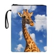 thumbnail image 1 of HELLHERO Polyester Book Sleeve for Friend Vintage for Office Book Protection Cloud Giraffe, 1 of 8