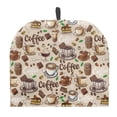 thumbnail image 1 of HELLHERO Polyester Canvas Teapot Cover, Coffee Cake Pattern Tea Cozies Covers Dust Proof Easter, 1 of 7