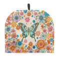 thumbnail image 1 of HELLHERO Polyester Canvas Teapot Dust Cover Ornate Butterfly and Florals Easy to Clean Protector for Novelty Gift, 1 of 8