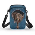 thumbnail image 1 of HELLHERO Polyester Crossbody Sling Bag with Adjustable Strap Adjustable Crossbody Bag for Casual Travel(Pink Leopard Print), 1 of 7