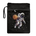thumbnail image 1 of HELLHERO Polyester Fabric Book Organizer Bag for Friend Book Lovers Gift for Journals Planners Books Washable, 11.4 Inch X 8.66 Inch Astronaut Ball, 1 of 8