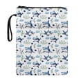 thumbnail image 1 of HELLHERO Polyester Fabric Book Sleeve Protector for Mother Classic for Paperbacks Hardcover Notebook Bible Journal Textbooks Washable, Friendly Sharks Drawing Tote, 1 of 8