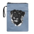 thumbnail image 1 of HELLHERO Polyester Fabric Book Sleeve Protector Pouch for Books Lovers Retro for Paperbacks Notebook Book Pocket, 11.42 x 8.66 Inch, Dog, 1 of 8