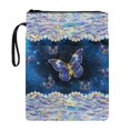 thumbnail image 1 of HELLHERO Polyester Fabric Book Sleeve for Friend Retro for Hardcover Books Handle, 11.4 Inch X 8.66 Inch, 1 of 6