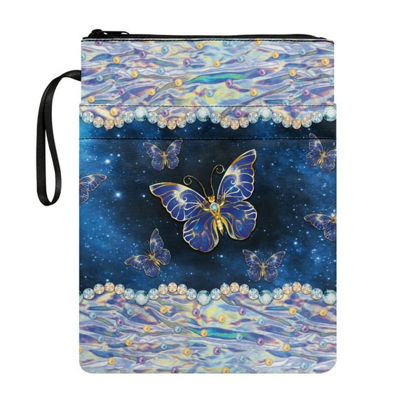 HELLHERO Polyester Fabric Book Sleeve for Friend Retro for Hardcover Books Handle, 11.4 Inch X 8.66 Inch