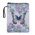 thumbnail image 1 of HELLHERO Polyester Fabric Book Sleeve for Readers - Gift Bag for Notebook Pocket, 11.4 Inch X 8.66 Inch, Butterfly, 1 of 8
