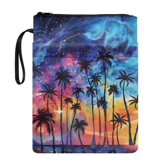 HELLHERO Polyester Fabric Books Sleeve for Mother Book Organzier Holder with Washable Book Cover Carrying Case for Textbooks
