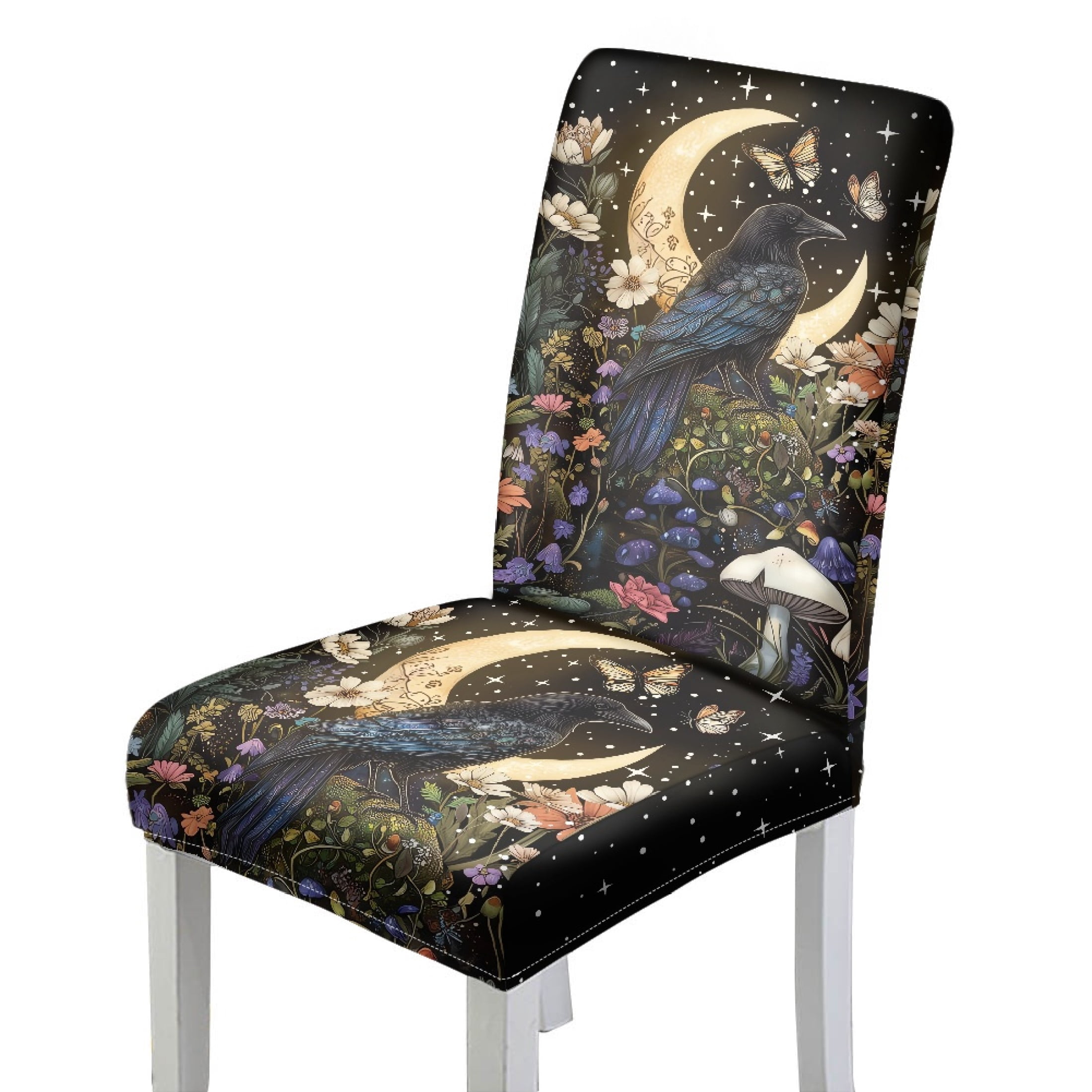 Pattern Chair Covers HELLHERO Polyester Fabric Dining Chair Covers for for Home Banquet ...