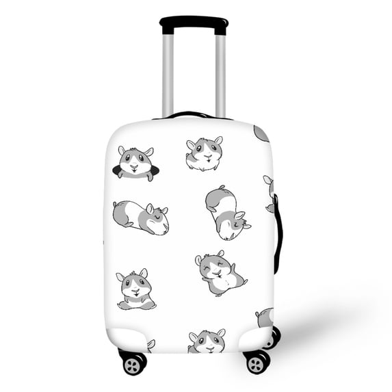 HELLHERO Polyester Fabric Luggage Cover for Travel Anti Abrasion Anti Fade Anti-abrasion, Hamster Pattern