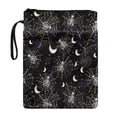thumbnail image 1 of HELLHERO Polyester Fabric Tote Bags for Librarian - Classic for Bible or Book Handle, 11.42 x 8.66 Inch, Skeleton Spiderweb, 1 of 8