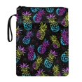 thumbnail image 1 of HELLHERO Polyester Fabric Zipper Pouch for Fater Gift for Hardcover Notebook Journal Textbooks Paperbacks Washable Pineapple, 1 of 8