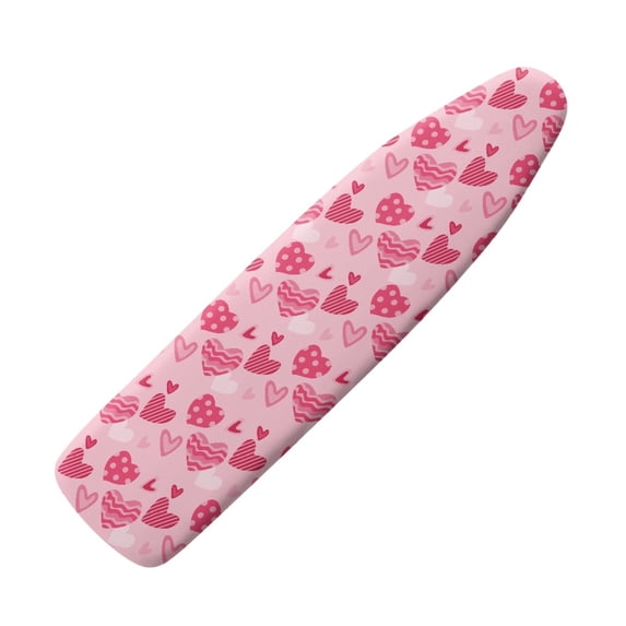 HELLHERO Polyester Fiber Fabric Ironing Board Cover Love Elastic Band Elastic Edge Home Protective Cover for Mother for Laundry Room