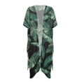 thumbnail image 1 of HELLHERO Polyester Long Kimono Swimsuit Cover Up for Beach Cardigan Loose Leaf, 1 of 5
