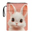thumbnail image 1 of HELLHERO Polyester Notebook Wraps Book Lovers Gifts Cute Rabbit Book Cover Sleeve Retro Journals Planners Books Gift Bag Cute Rabbit, 1 of 8