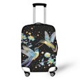 thumbnail image 1 of HELLHERO Polyester Spandex Luggage Protective Case for Long Distance Journey Bottom Zipper Elastic Washable, Hummingbird Floral Design, 1 of 7