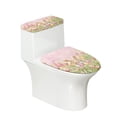 thumbnail image 1 of HELLHERO Polyester Toilet Dust Cover Set & Dustproof Toilet Seat Cover & Universal for Modern Bathrooms Adjustable, Easter Bunnies and Eggs, 1 of 8
