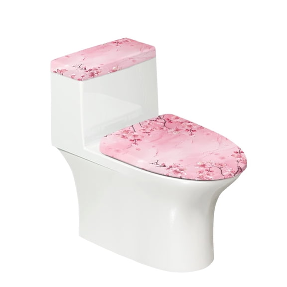 HELLHERO Polyester Toilet Dust Cover Set for Indoor Home, Adjustable Machine Washable Washable, Stretch Fit