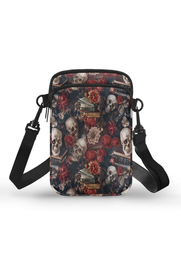 Polyester Women Shoulder Bag Double Layer Shoulder Bags for Daily Use(Rabbit with Wreath and “Happy Easter”)