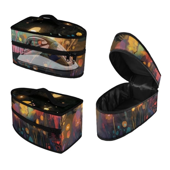 HELLHERO Portable Iron Storage Case Universal for Most Irons Portable Steam Iron Case Artistic Graffiti Design Valentines Day, Bag Only