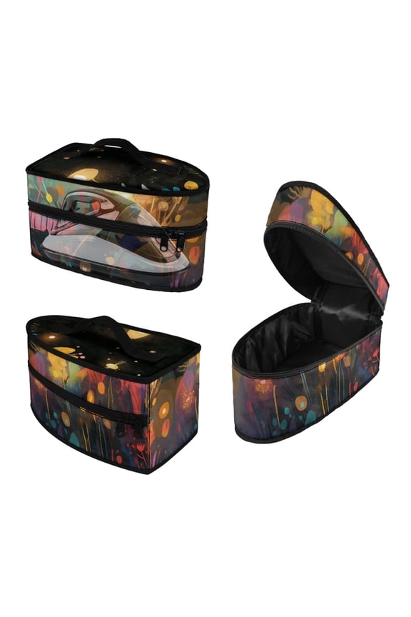 Portable Iron Storage Case Universal for Most Irons Portable Steam Iron Case Artistic Graffiti Design Valentines Day, Bag Only