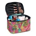 thumbnail image 1 of HELLHERO Portable Traveling Durable Portable Make Up Toiletry Organizer Wide Open Portable Pouch Portable Cosmetic Bags Psychedelic Mushrooms, 1 of 6