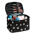 thumbnail image 1 of HELLHERO Practical Travel Make up Bag Teacher Paw Prints Double Zip Cosmetic Travel Bag Travel Carrying Light Wide Open Portable Pouch, 1 of 6