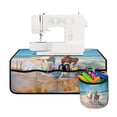 thumbnail image 1 of HELLHERO Premium Fabric Sewing Machine Mat Beach Running Horse Pattern Beautiful & Practical Fusion Foldable Non-Slip Easy to Clean, 1 of 5