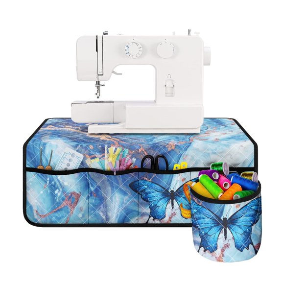HELLHERO Premium Fabric Sewing Machine Pad Removable Storage Bag Easy to Clean Scratch-proof for Wife Mom