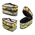 thumbnail image 1 of HELLHERO Protective Case Ironing Machine Storage Bag Easy to Clean Sunflower Pattern Handheld Travel Steamer Organizer, Bag Only, 1 of 6