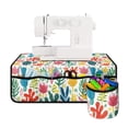 thumbnail image 1 of HELLHERO Protective Mat Sewing Machine Pad Floral Removable Storage Bag to Keep Tidy for Wife Mom Family Present Ideal For Sewing Classes & Home Use, 1 of 5